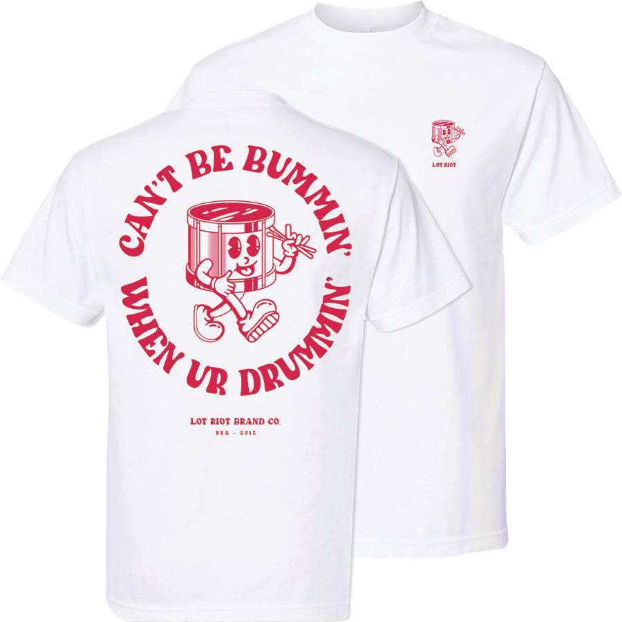 Can't Be Bummin' Tee - White/Red