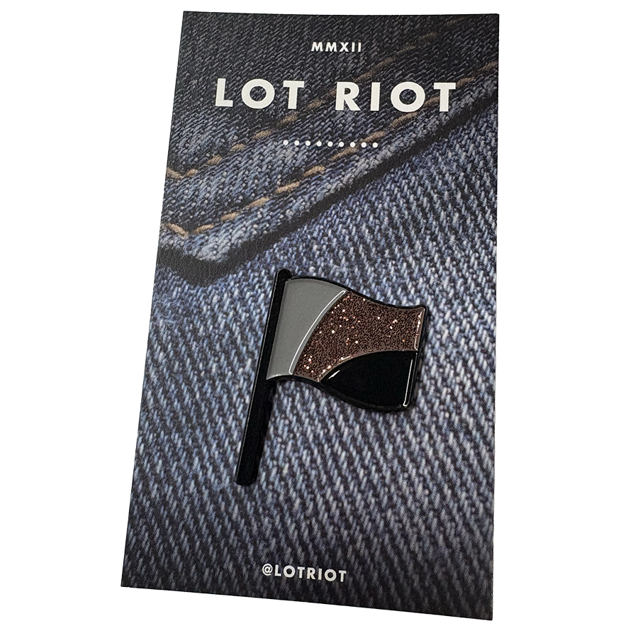 Flag Lapel Pin - Black