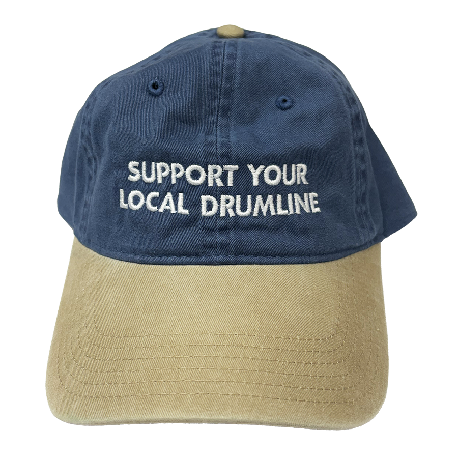 Support Your Local Drumline - Khaki/Blue