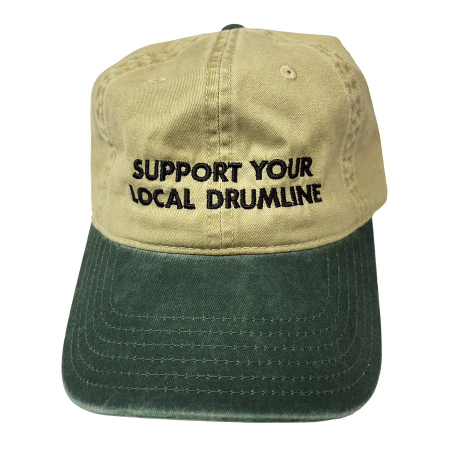 Support Your Local Drumline - Green/Tan